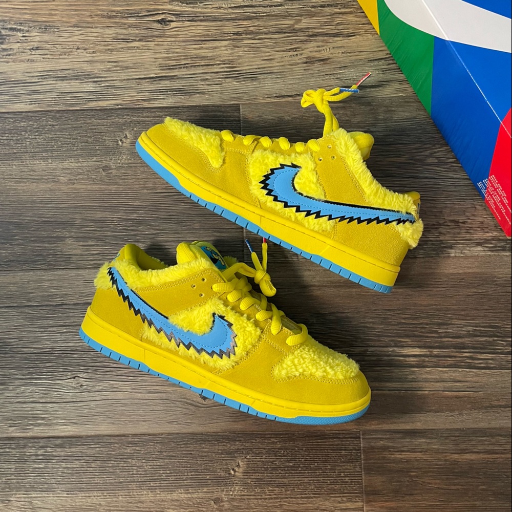 COPY - Nike SB Dunk Low, Grateful Dead Yellow Bears, Brand New DS, Size 12 *REP…